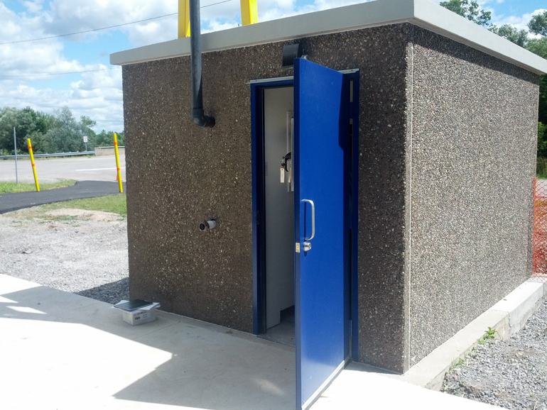 Portalogic water filling station installed in secure building onsite