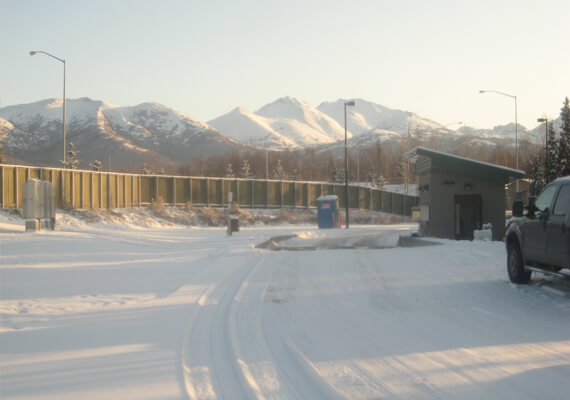 Portalogic waste dump stations can be heated to protect its components in cold climates like Anchorage, Alaska